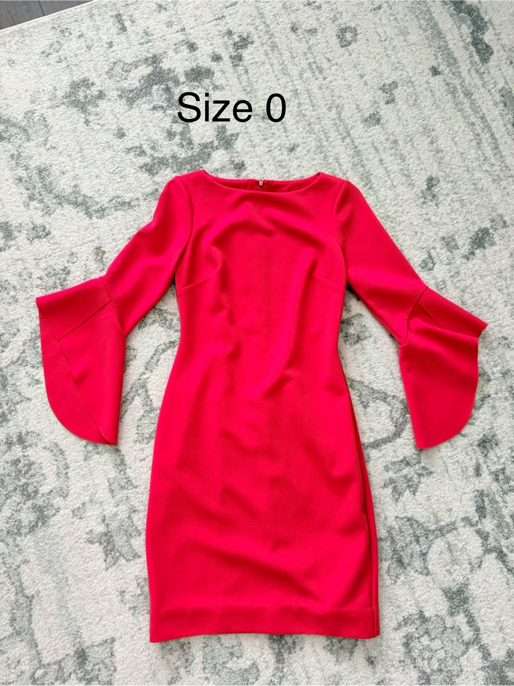 Vince Camuto Pink Bell-Sleeve Sheath Dress size 0